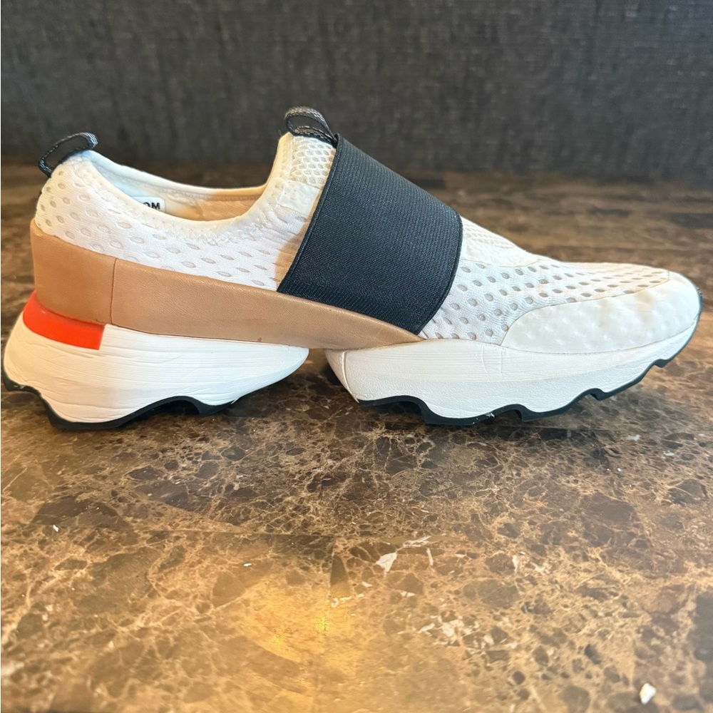 Sorel Women's White, Black & Tan Slip-On Sneakers - Picture 8 of 15